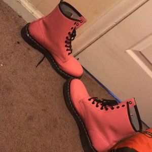 Doc Martin AirWair hot pink boots